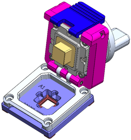 Z/C-Pin Custom-Shaped Pin RF Test Socket