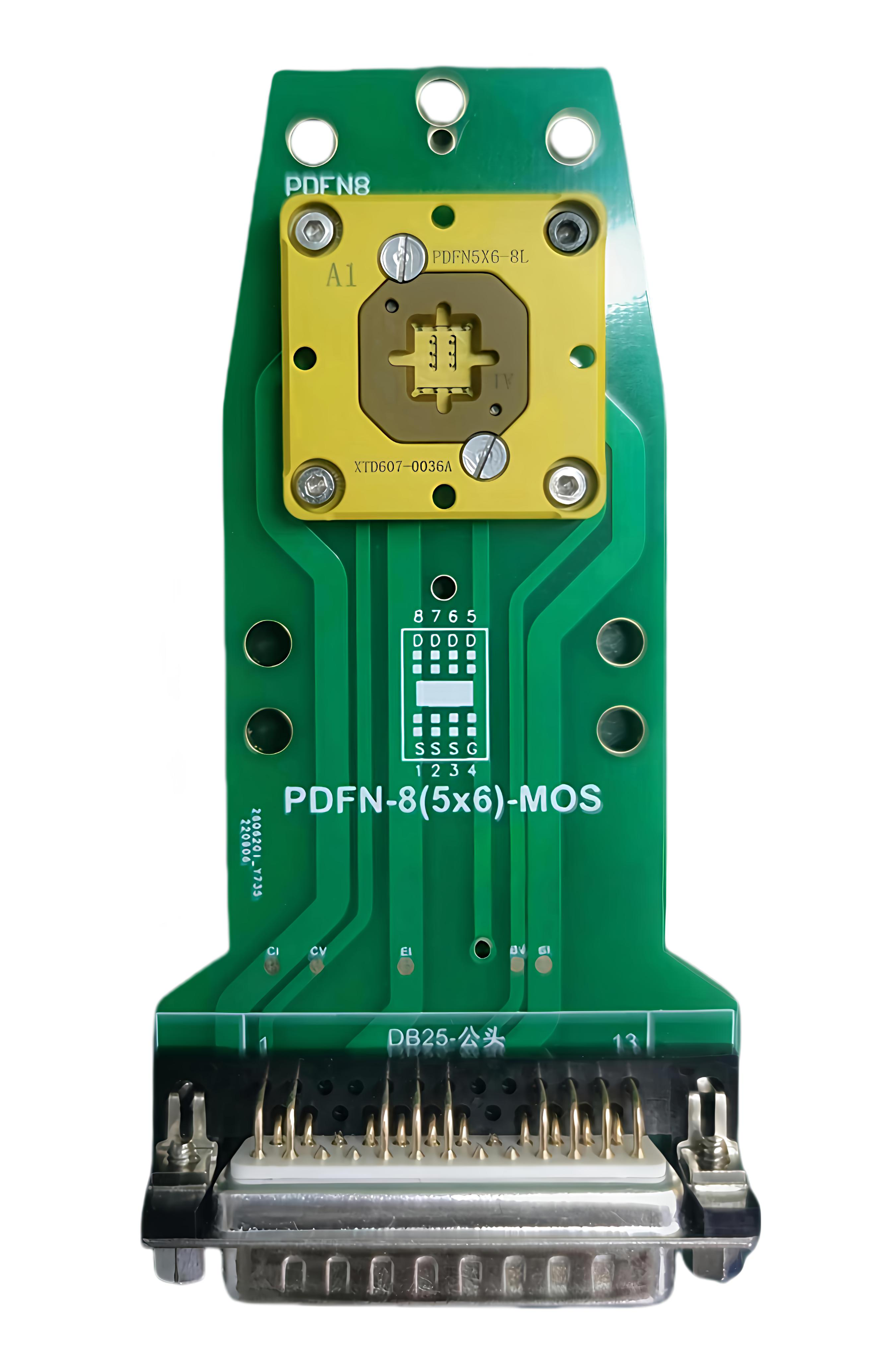 With PCB test board (turret machine)